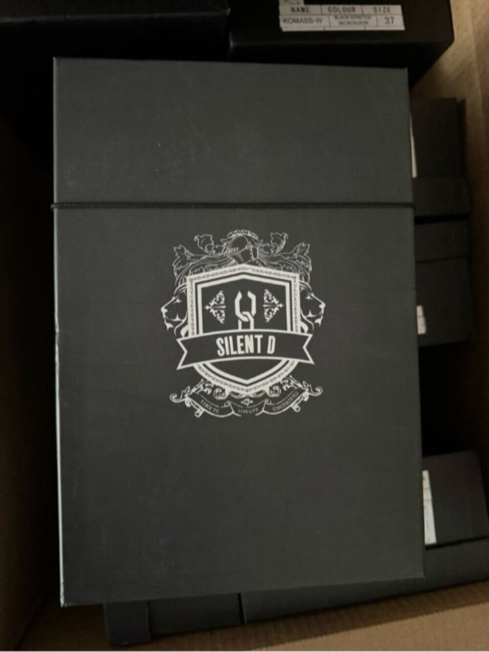 NWT US 9-9.5/ EU 40W - Silent D KOMASS Knee-High Boots BLACK STRETCH (US$160) - Picture 2 of 16